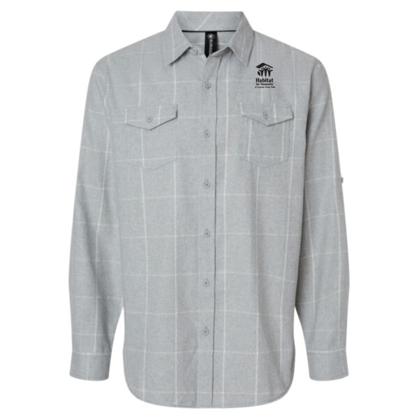 Burnside Yarn Dyed Long Sleeve Flannel Shirt - Embroidered Logo Thumbnail