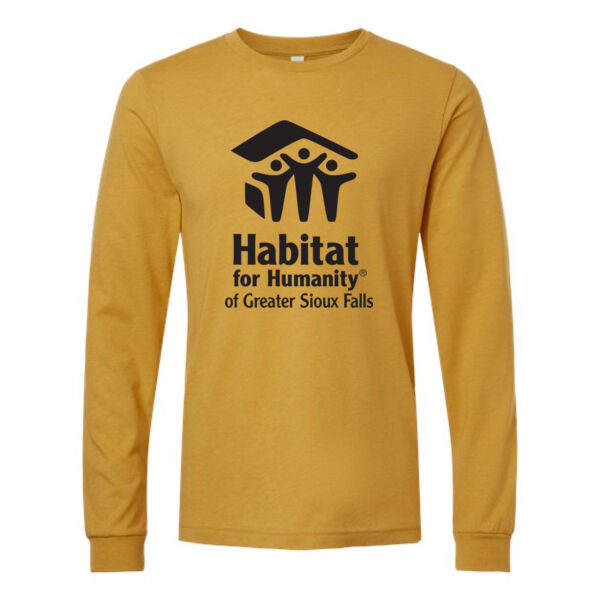 Bella & Canvas Heather CVC Long Sleeve Tee - Printed Logo Thumbnail