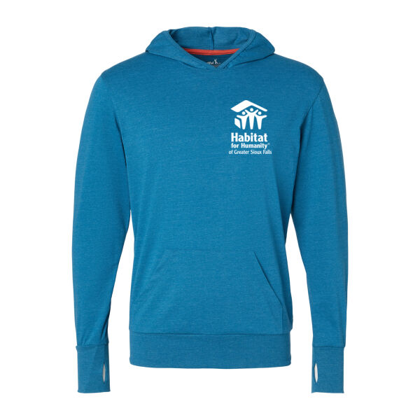 Kastlfel RecycledSoft Hooded Long Sleeve T-Shirt - Printed Logo Thumbnail