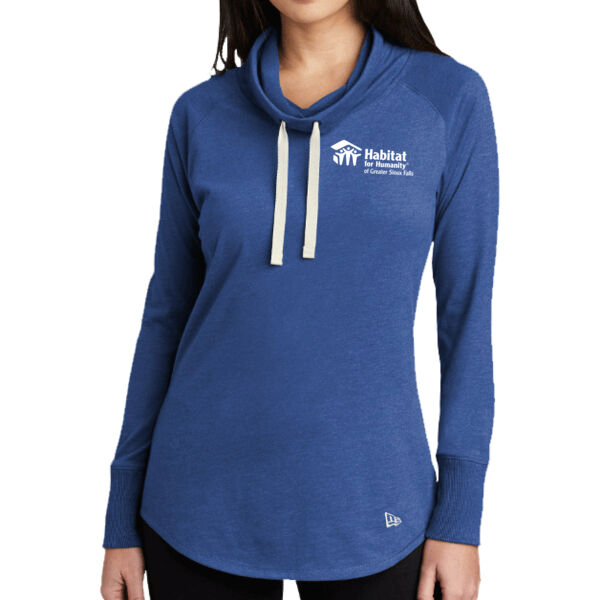 New Era® Women's Sueded Cotton Blend Cowl Tee - Printed Logo Thumbnail